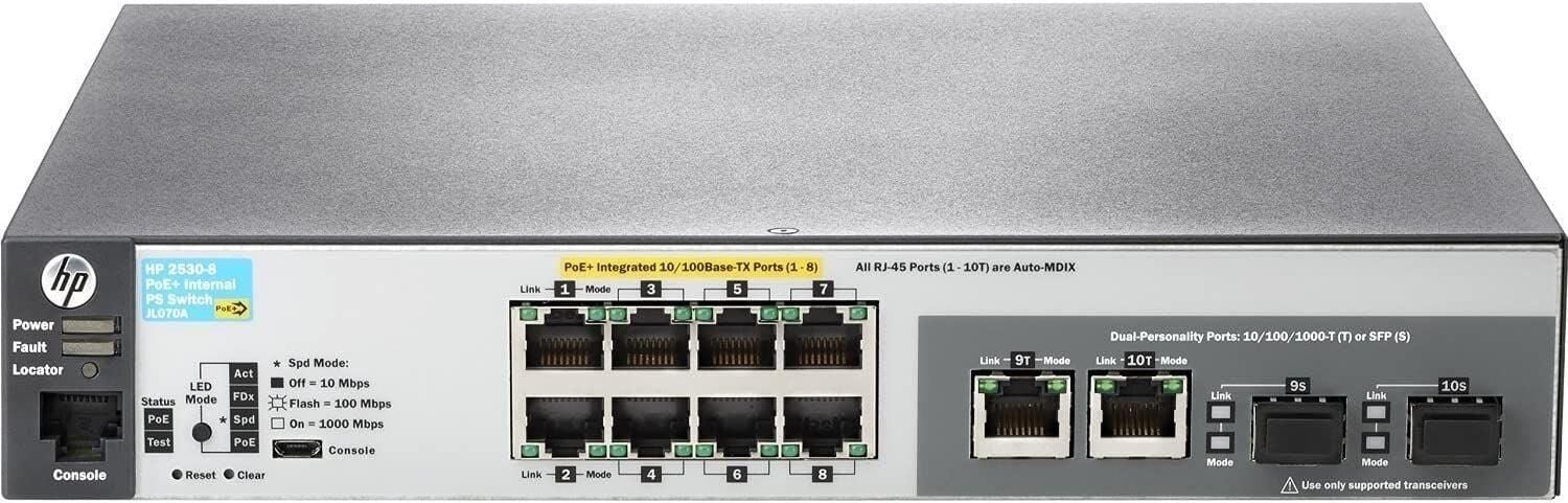 HP 2530-8-PoE+ Switch