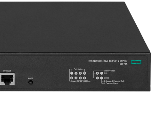 HPE NW CW 5120v3 8G PoE 2 SFP+ Sw