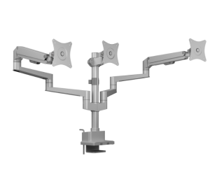 ICY BOX Masa montajlı, 32'' (81 cm) üç monitör için monitör standı IB-MS525-T