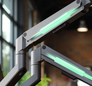 Masa montajlı, 32'' (81 cm) çift monitör için monitör standı IB-MS524-T