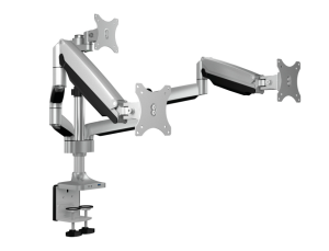 Masa montajlı, 32'' (81 cm) üç monitör için monitör standı IB-MS505-TI