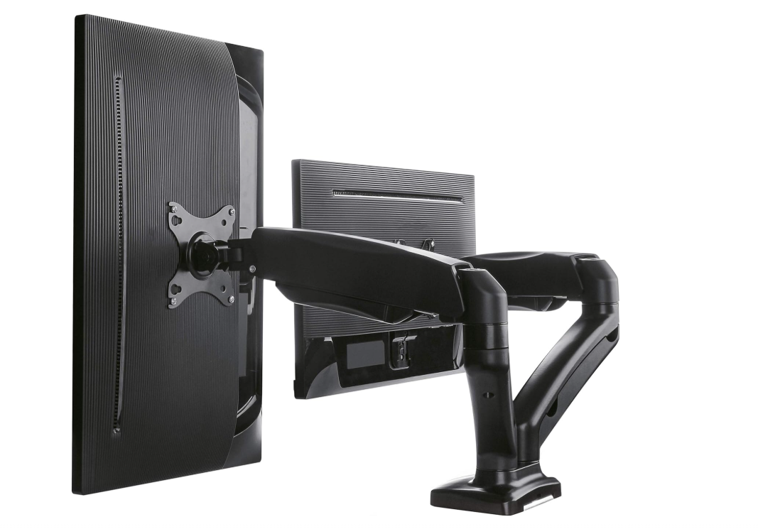 Masa montajlı, 32'' (81 cm) iki monitör için monitör standı IB-MS304-T