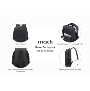 MACK MCC-505 15.6 Move Notebook Sırt Çantası Siyah