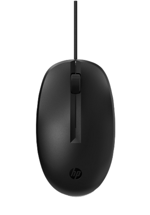 HP 265A9UT 125 BLACK WIRED MOUSE